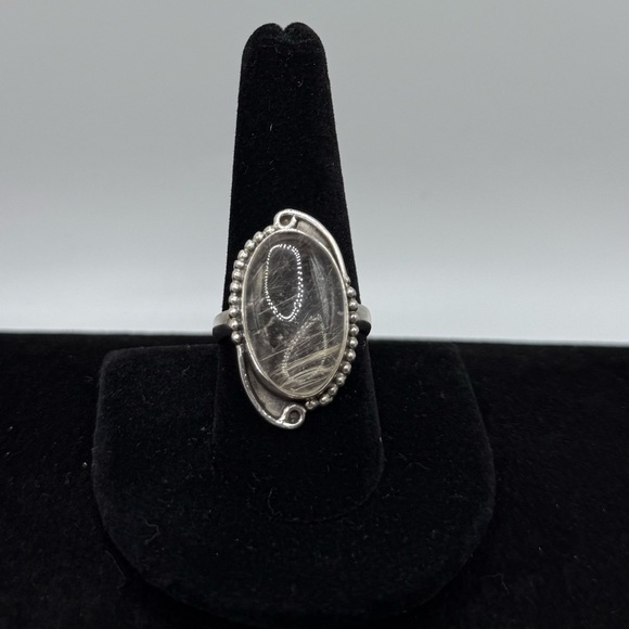 Clear Quartz 925 Ring - Picture 2 of 6